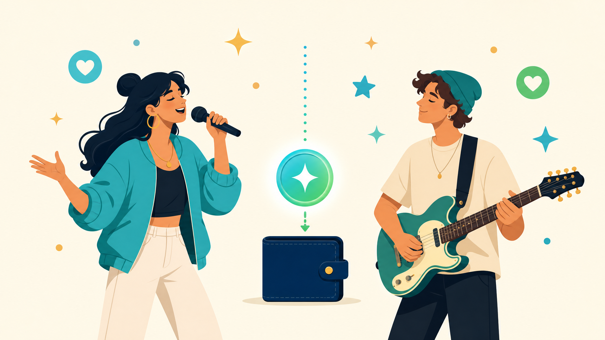 Distribuí a música com colaboradores. Como funciona a divisão de royalties?